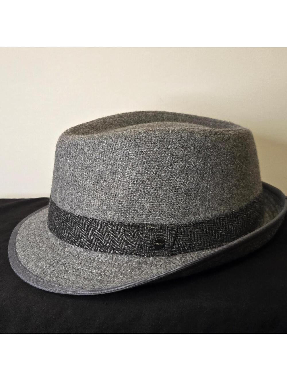 Stetson Men's Grey and Black Hat